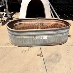 Galvanized water trough
