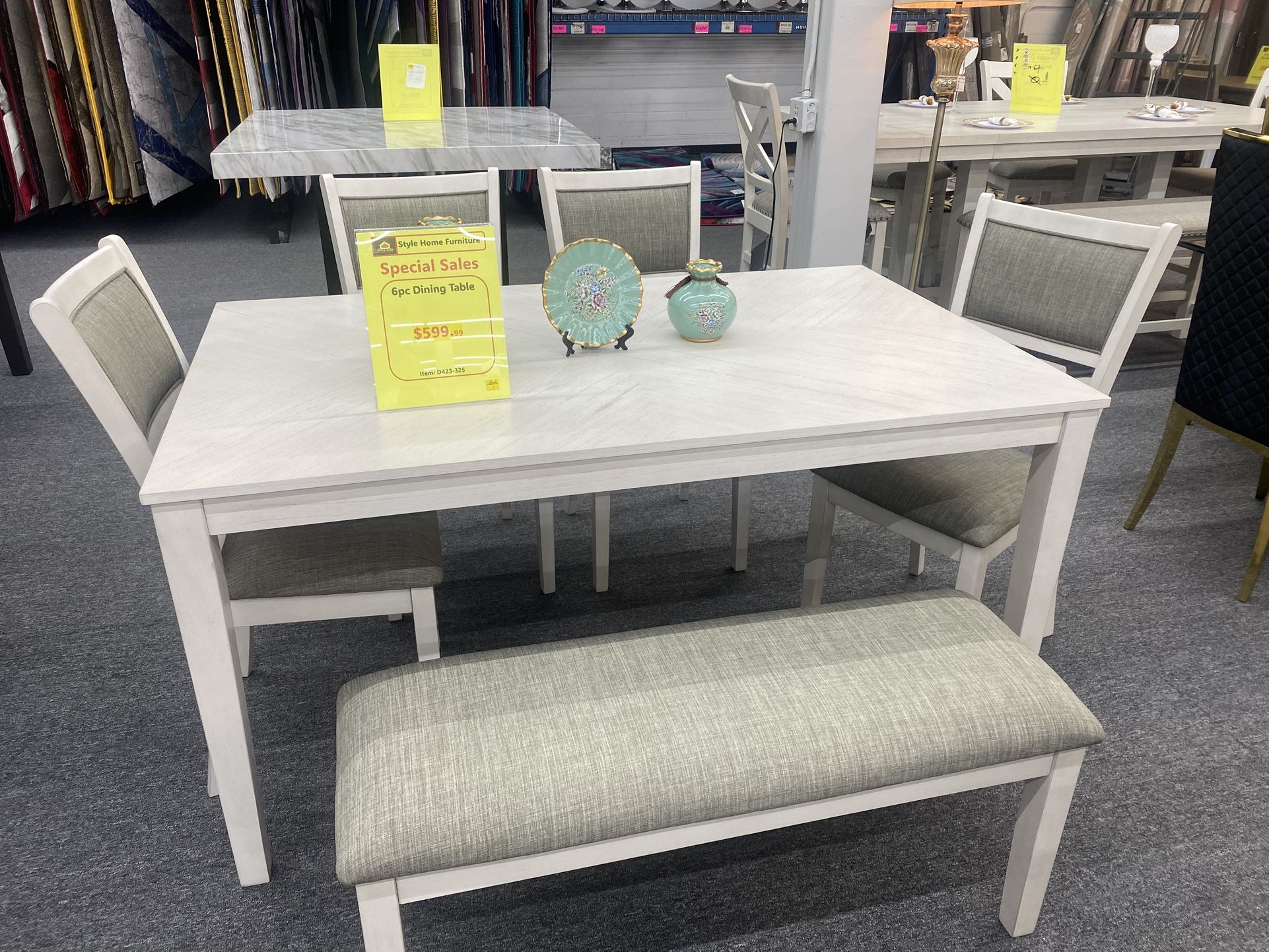 6 Pc Dinning Table Set $599