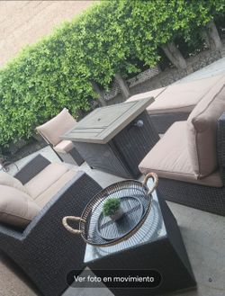 Fire Pit Patio Set/conversation Set/outdoor Furniture/Cash Only