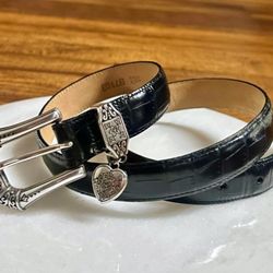 Brighton Vintage  Romantic  Heart  Women’s Leather Belt