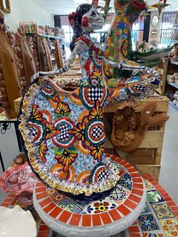 Talavera Ceramic Catrina Figurine