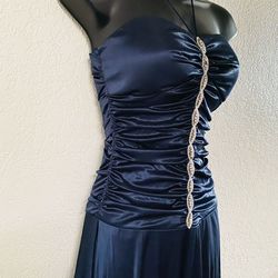 B. DARLIN, Metallic Blue Dress, Size 3/4