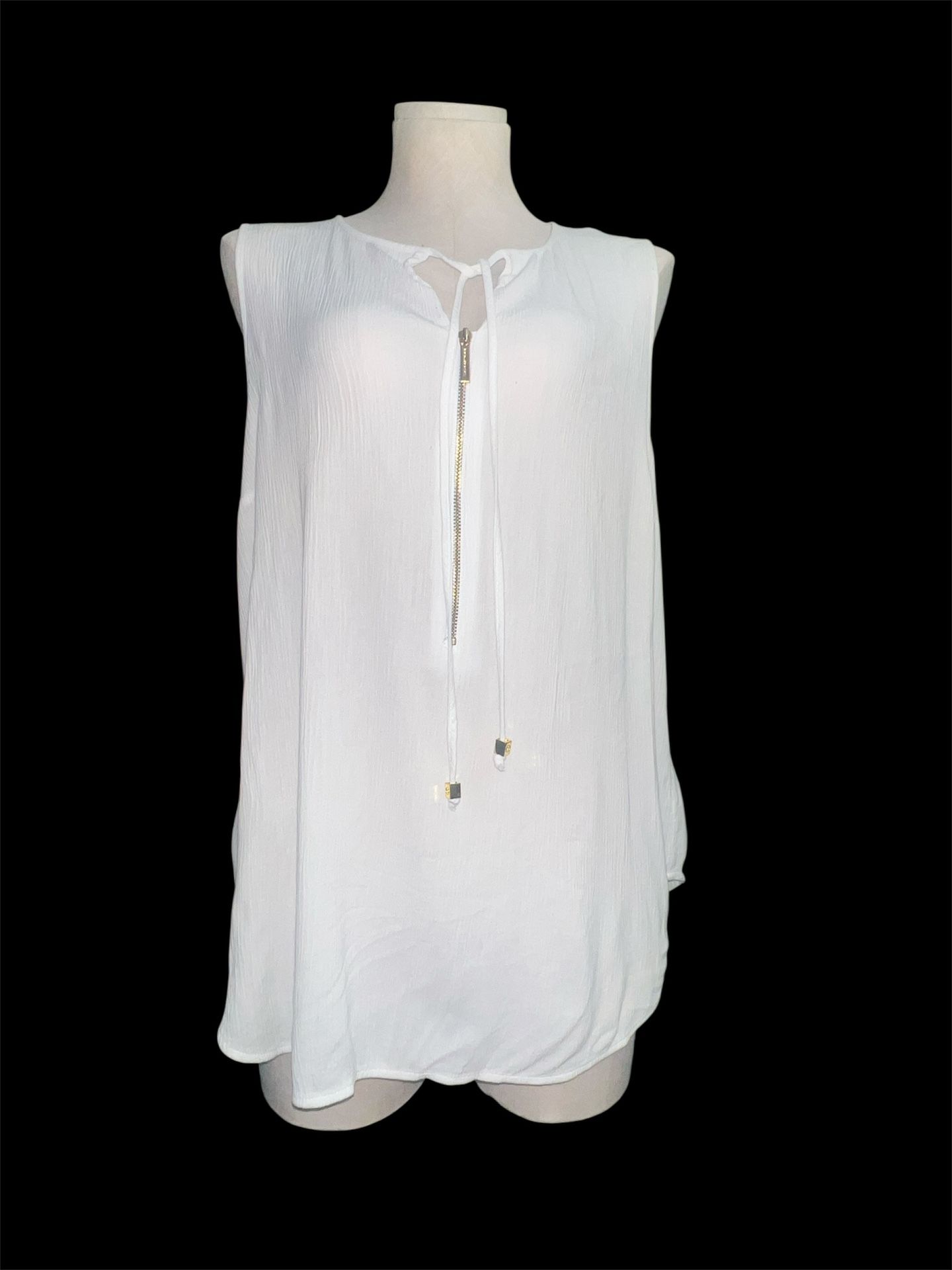 Michael Kors White Sleeveless Tunic
