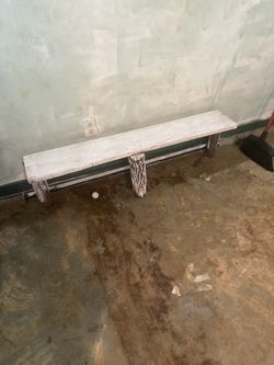 Homemade “Halloween” “skeleton” Bench.