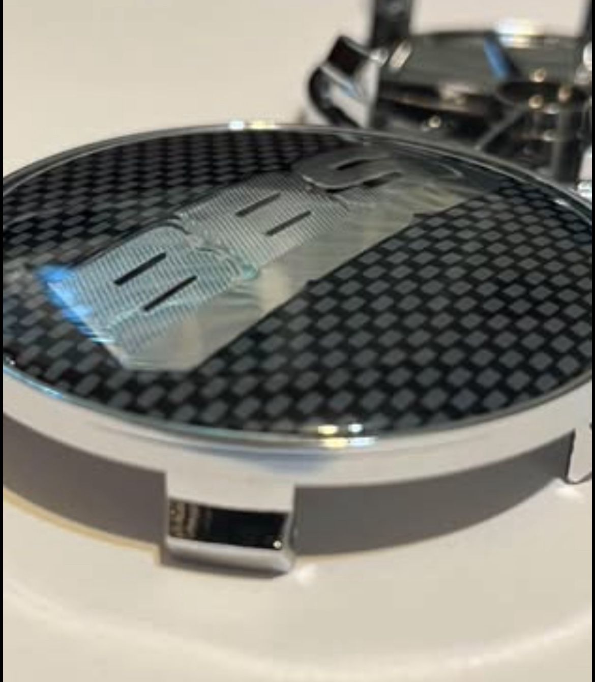 BBS Center Wheel Caps Carbon Fiber Black New