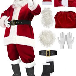 Santa Suit Christmas Santa Claus Costume for Men Women Adult Costume Santa

