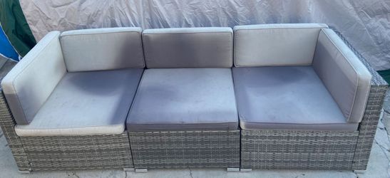 Outdoor patio sofa