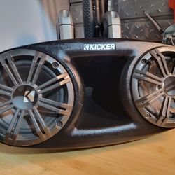 Kicker Dual 6.5 Box For UtV and Boat, mounting hardware ncluded. 