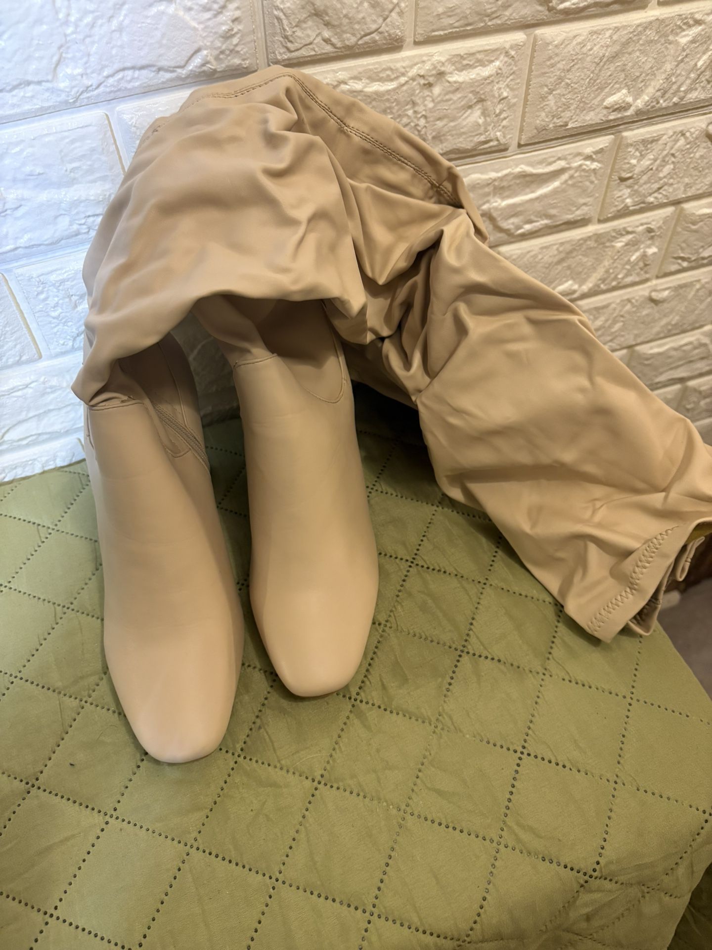 Thigh High Faux Boots