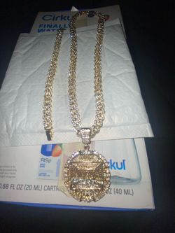 Last supper 14k plated stainless steel with Cuban chain & bracelet
