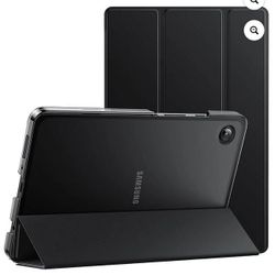 JETech Case for Samsung Galaxy Tab A9 8.7-Inch 2023, Slim Translucent Back Tri-Fold Folio Stand Protective Tablet Cover (Black)