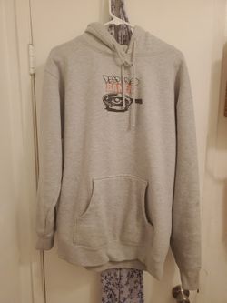 Baker deep fried Heather Grey Hoodie Large
