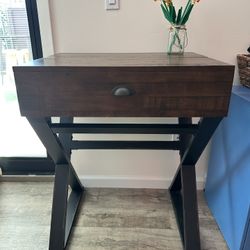 Distressed Antique Wood Secretary Desk