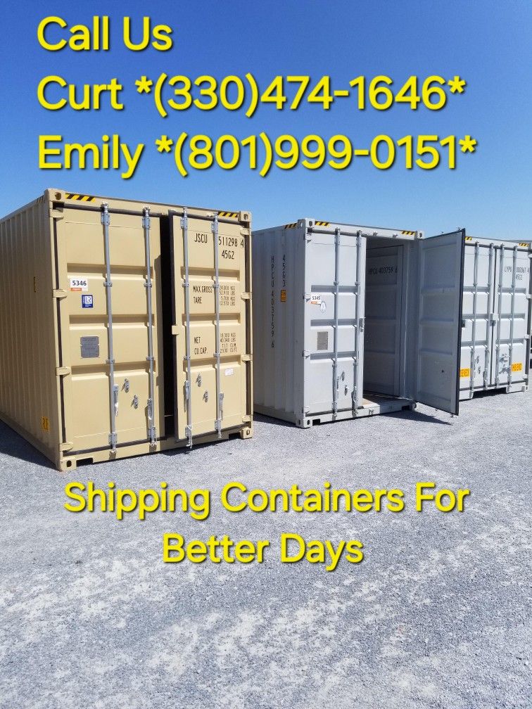 20 and 40 Ft Shipping Containers ON SALE! Conex, New And Used! GREAT WARRANTY & Payment Plans!!