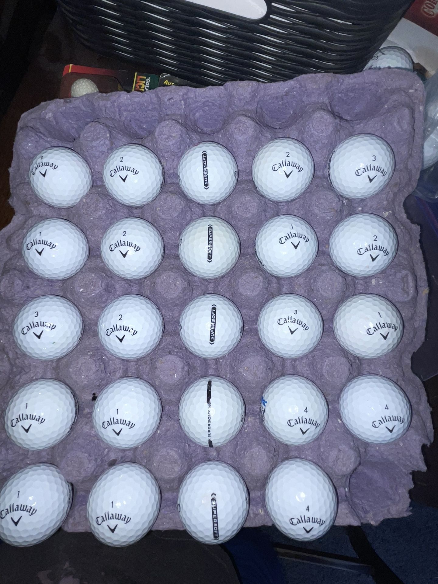 24 Callaway Super soft Golf Like New