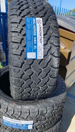 285/45/22 All Terrain New Tires Set