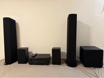 Complete Home Theater Audio System – GoldenEar, Denon, Sony + Subwoofer