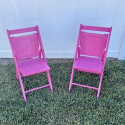 Folding Chairs (Pink)