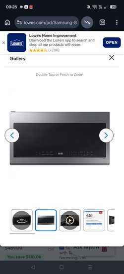 Samsung Over the Range Microwave