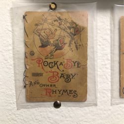 RARE VINTAGE 1850's ROCK A' BYE BABY & OTHER RHYMES CLARK'S O.N.T. SPOOL