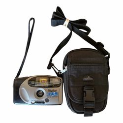 Vivitar EZ3AF Camera Big View 35mm Film Camera Date-a-Print w/ Case Tested/Works