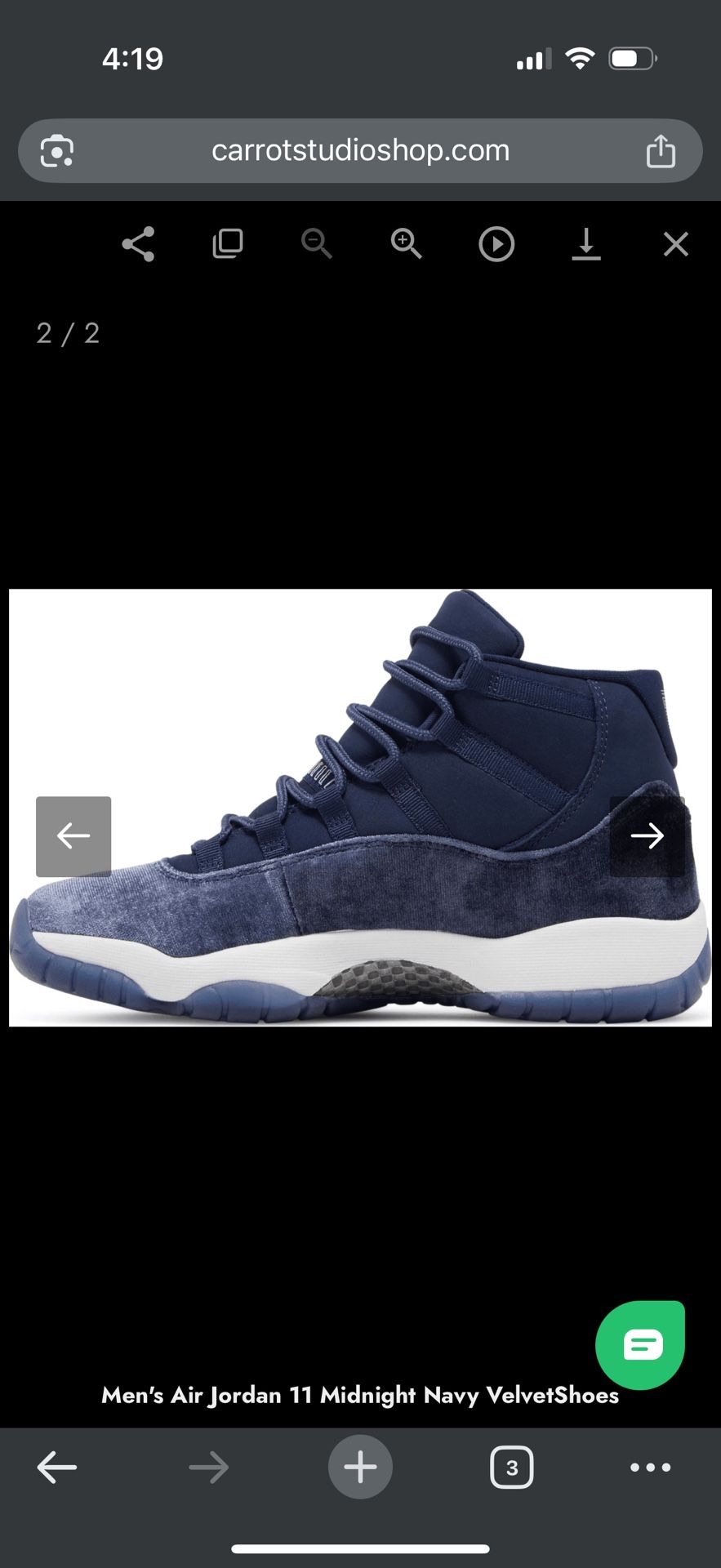 Men’s Air Jordan 11 Midnight Navy VelvetShoes