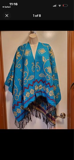 bohemian tassel poncho shawl wrap