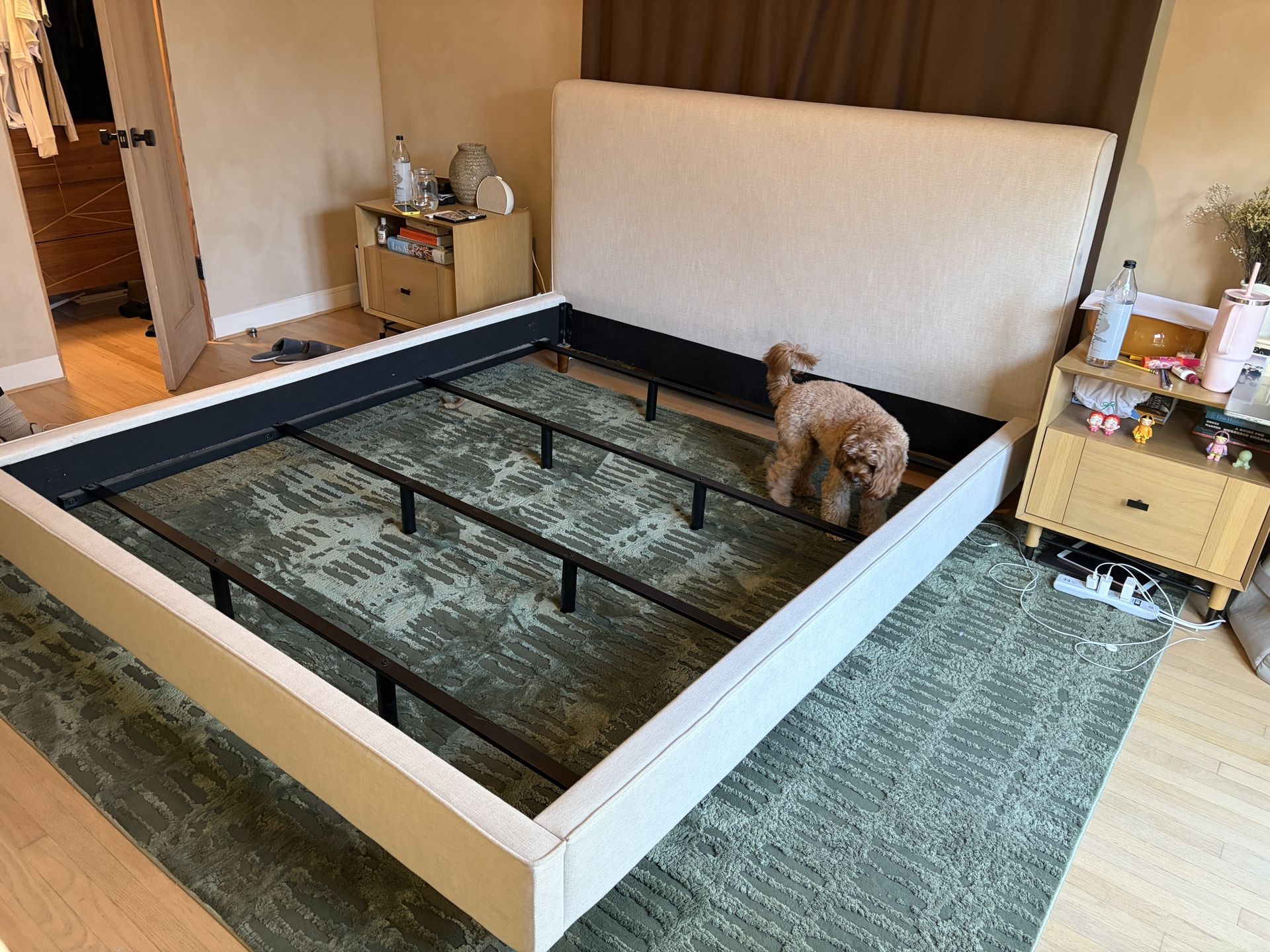 Ivory King Bed Frame