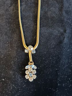 Leo Glass Necklace w/ Cascading Pendant