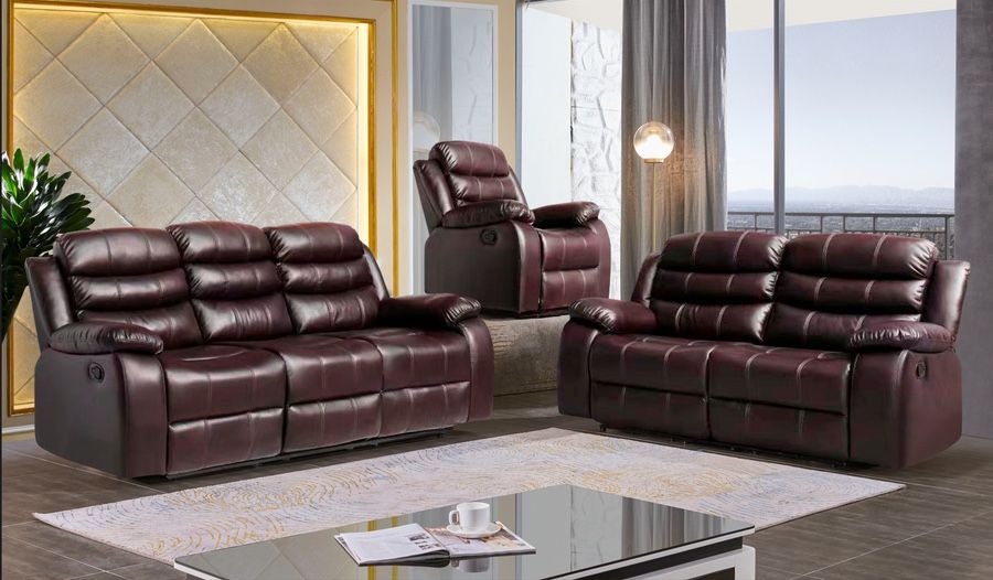 2PC Brown Sofa & Loveseat