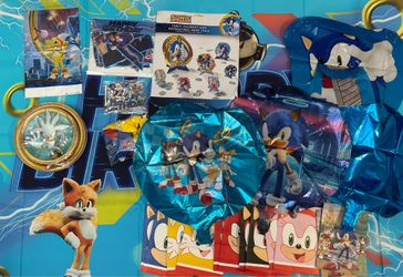 Sonic the Hedgehog Birthday Party Supplies Lot