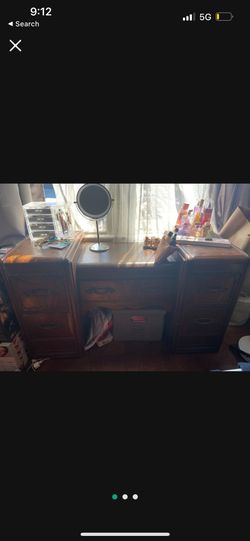 Waterfall Vanity Antique 1930s - 1940s