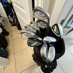 Assorted Golf Clubs, Golf Bags, Drivers, Putters