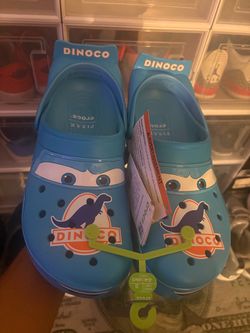 Crocs Crocband Clog Cars Lightning McQueen Dinoco size 10 men