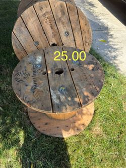 Small wooden spool