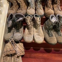 Military Surplus Combat Boots, Men’s Size 11