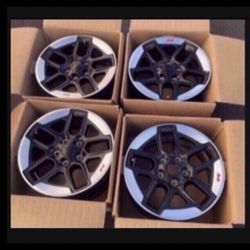 4 —- 5x5 5x127 Jeep Wrangler Wheels 17 Inch 17in 17x7.5 Grand Cherokee Rims Wheels Only!!!!!!!!!!!!!