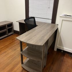New 3 Piece Wooden Desk Set + Chair