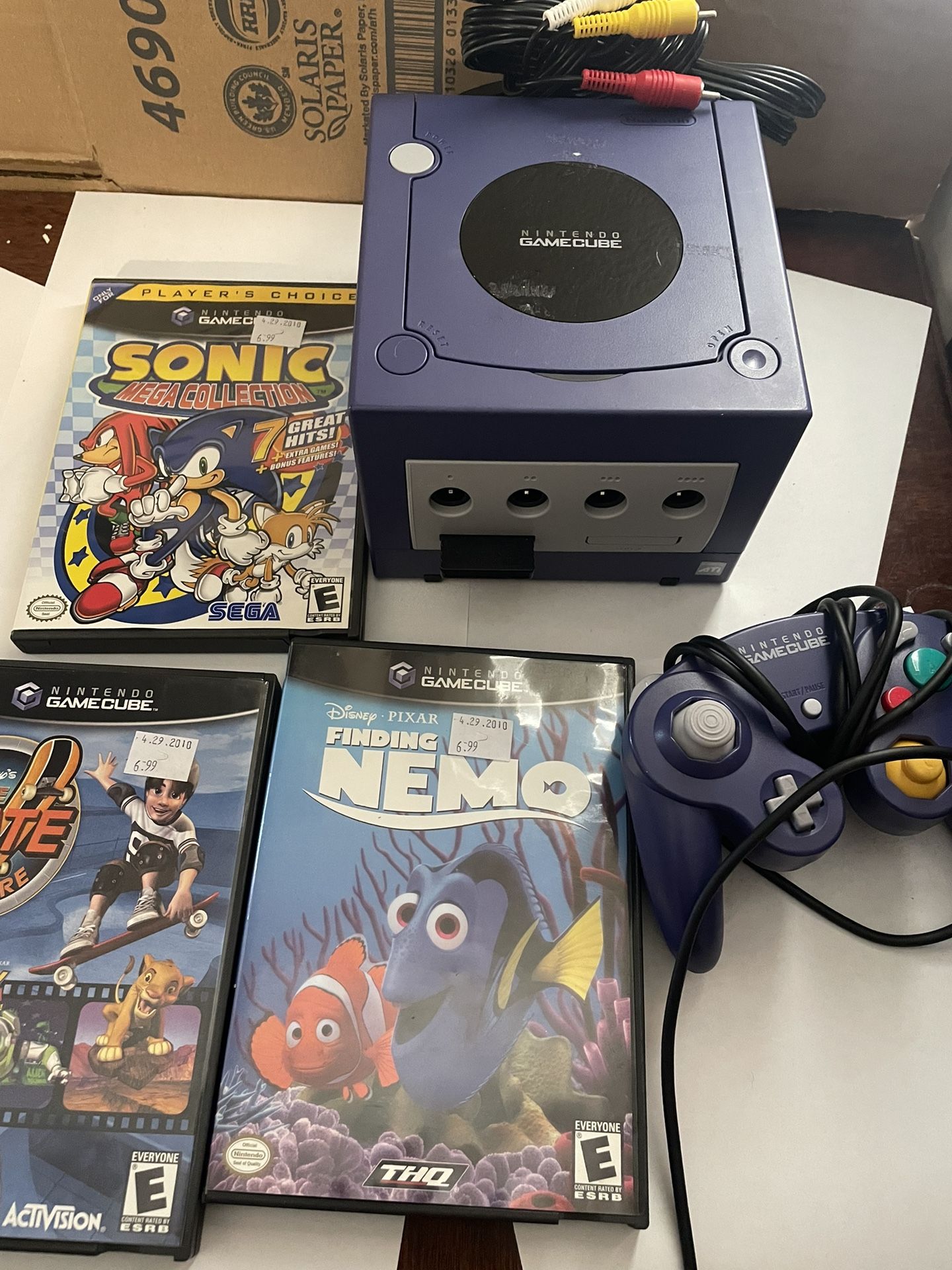Nintendo GameCube Indigo With Games