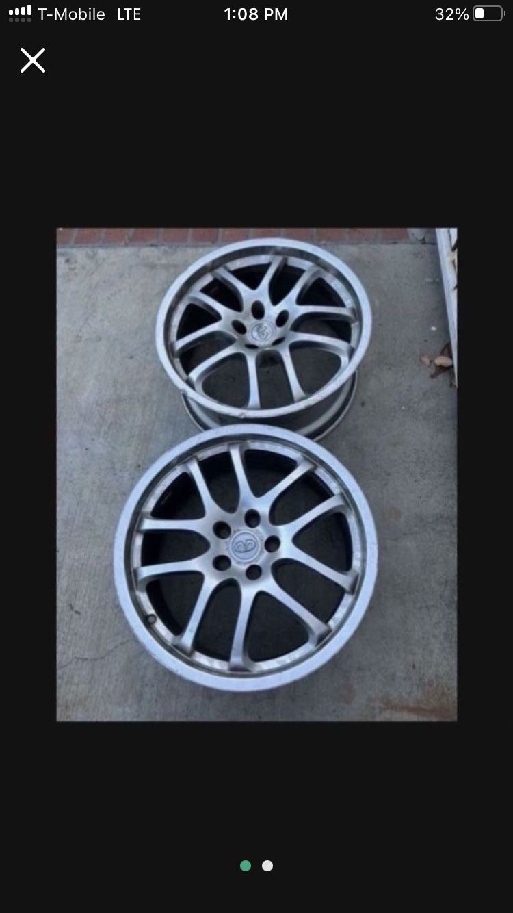 2 - 5x4.5 5x114.3 Stock Nissan InfinitI RAYS Forged 19x8 G35 G37 Q50 350z Altima Camry Civic Accord Wheels Rims !!!!!!!!!