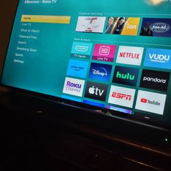 55 Inch 4K Hisense TV With 32 Inch Speaker Surround Sound Onn Brand 