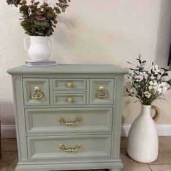 Vintage Green Night Stand 