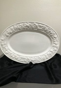 Large serving platter plus pitcher