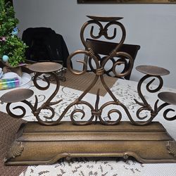 BIG CANDEL HOLDER ( METAL )  $ 6.00 DOLLARS