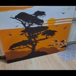 Vintage Large Screenprint Picture