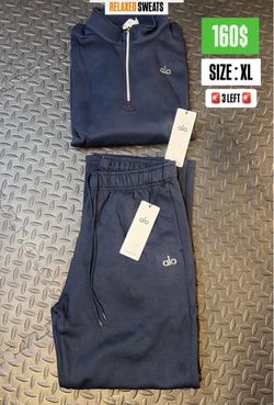Alo Relaxed Sweatsuit Set Size XL
