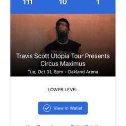 Travis Scott Ticket