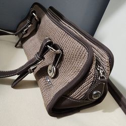 The Sak Brown Tan Bagguette Hobo Shoulder bag Double Handle

