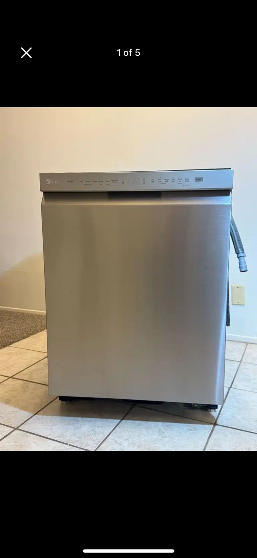 New LG Dishwasher error code