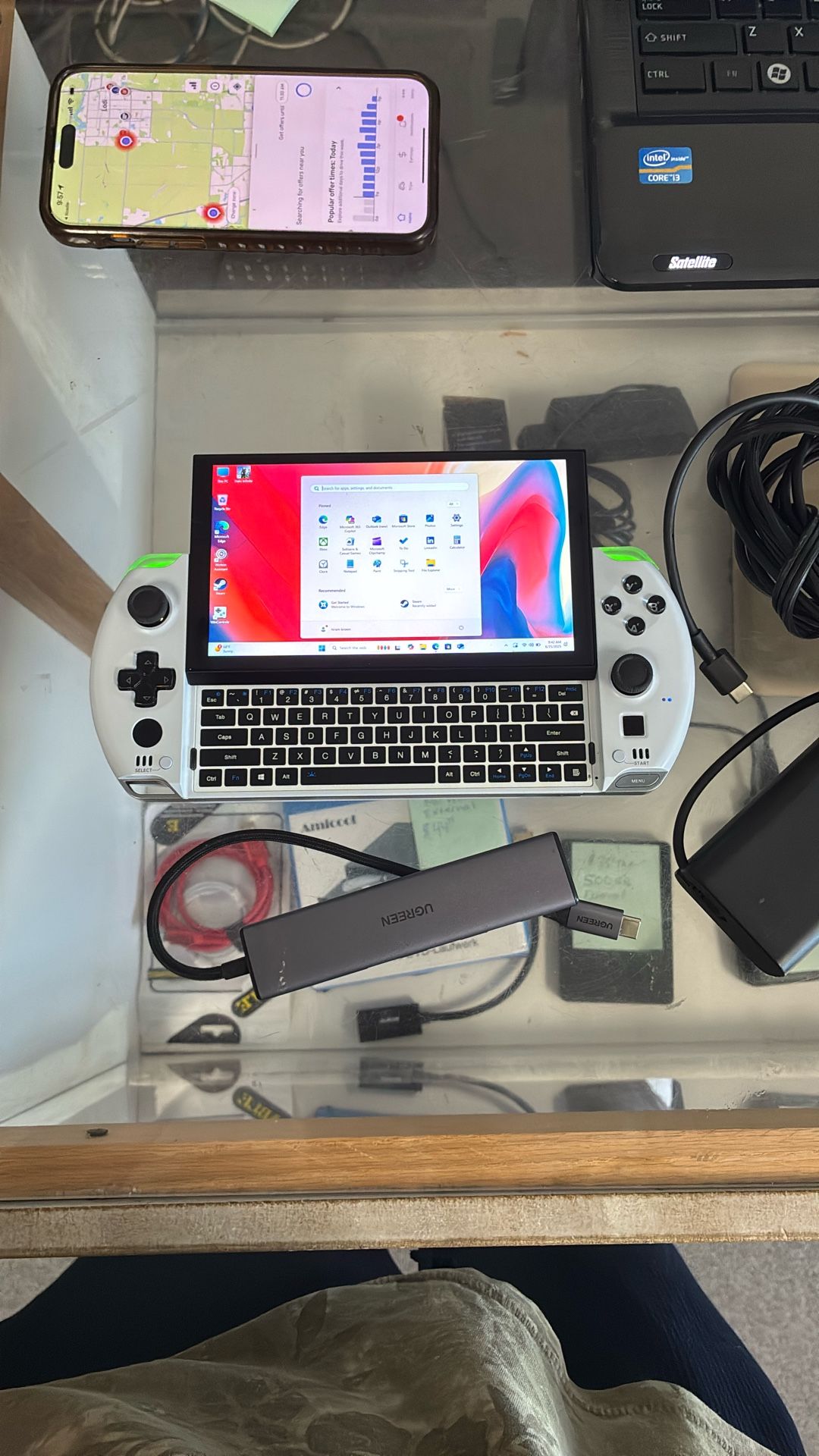 GAMING HANDHELD GDP 4 32GB RAM/1TB 8GB DEDICATED AMD GPU WINDOWS 11 PRO + EXTRAS